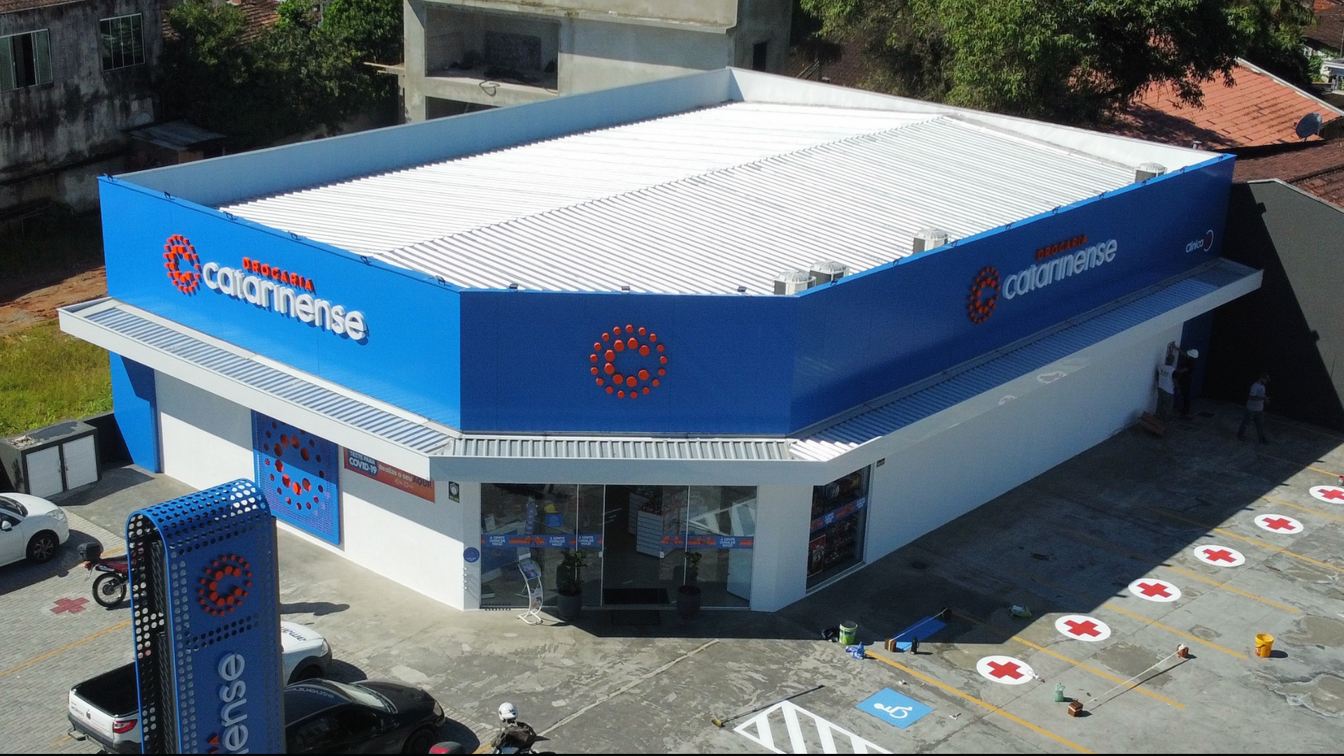 Projeto Farmácia — construção comercial em Light Steel Framing